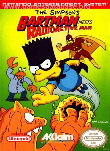 Cover Simpsons, The - Bartman Meets Radioactive Man for NES